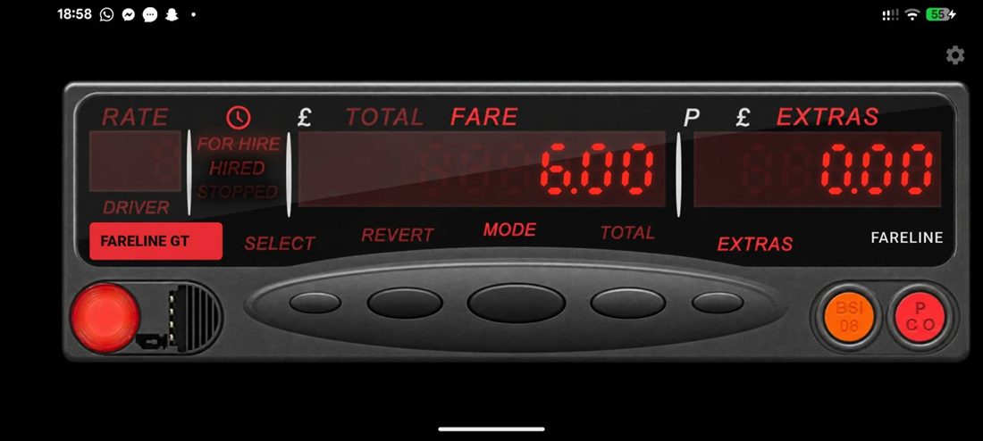 London-taxameter Fareline GT