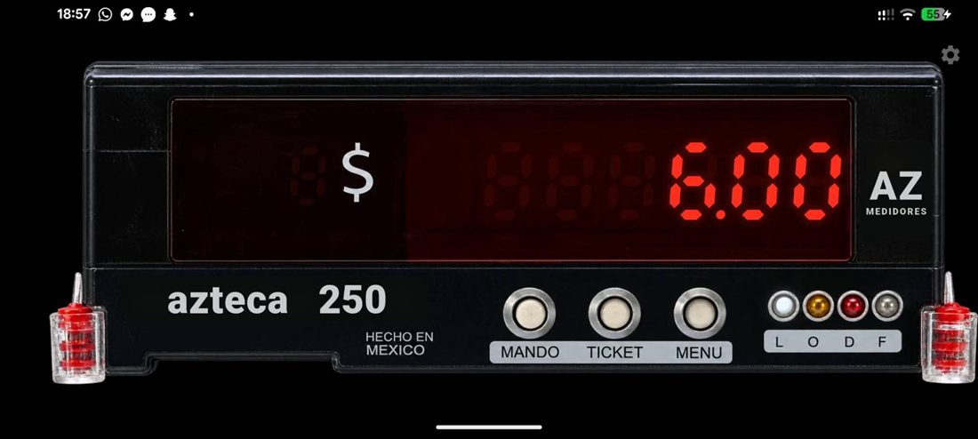 Mexico City-taxameter Azteca 250